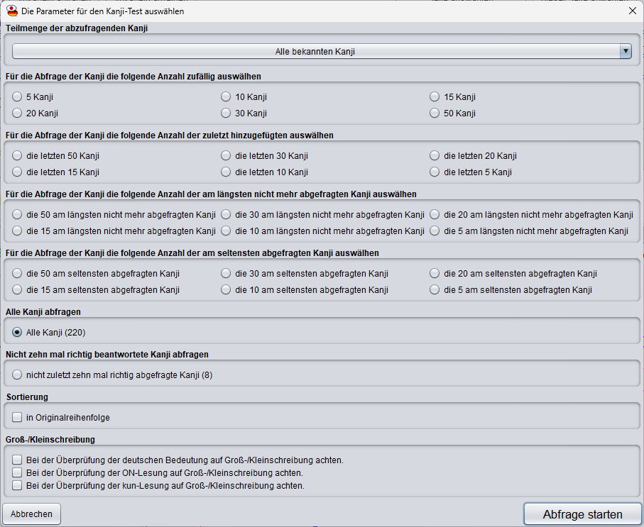 Japanischer_Vokabel_Trainer_027_Kanji_Abfragen_Parameter_Dialog